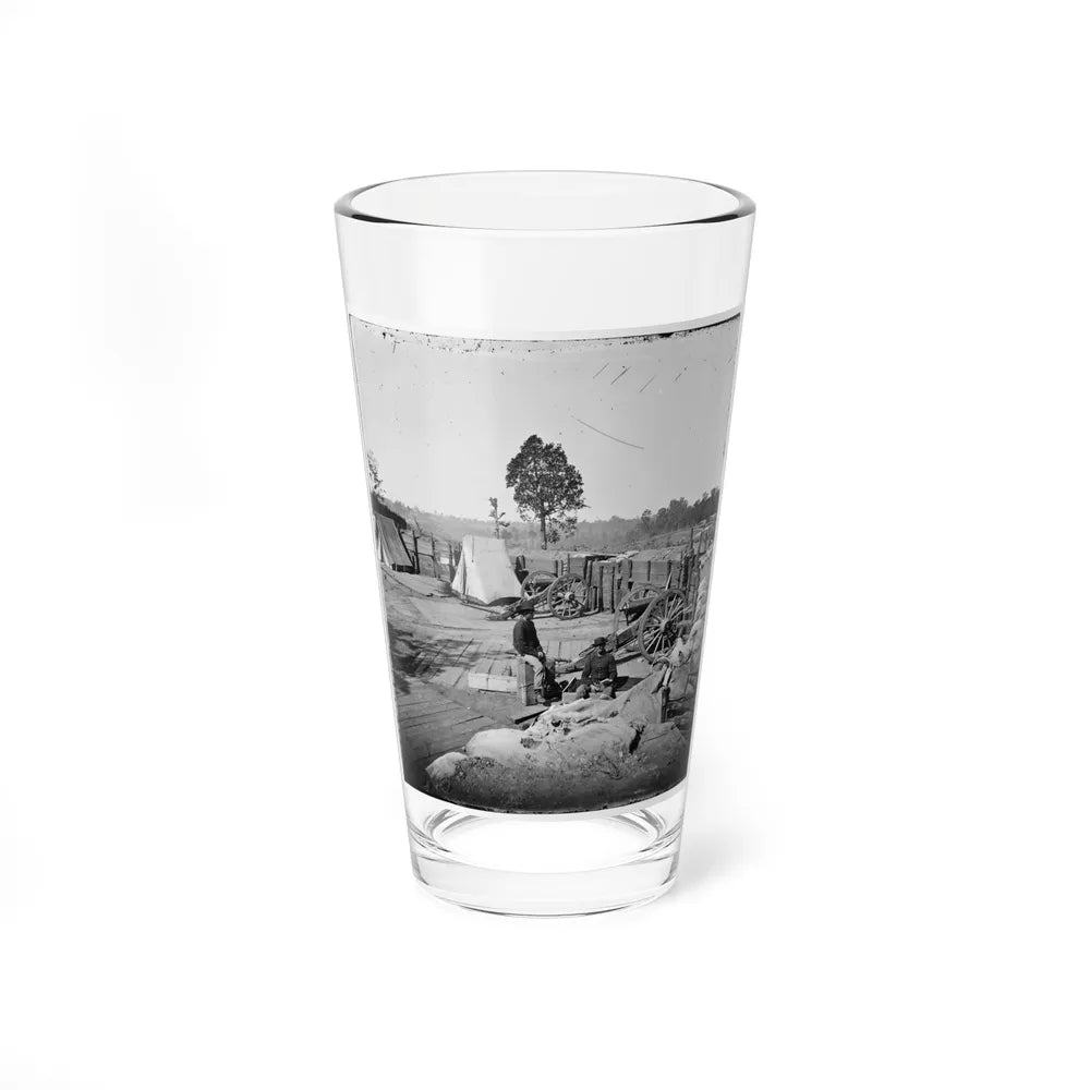 Atlanta, Georgia. Confederate Fort In Front Of Atlanta-3 (U.S. Civil War) Pint Glass 16oz-16oz-Go Mug Yourself