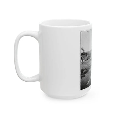 Atlanta, Georgia. Confederate Fort In Front Of Atlanta-3 (U.S. Civil War) White Coffee Mug-Go Mug Yourself