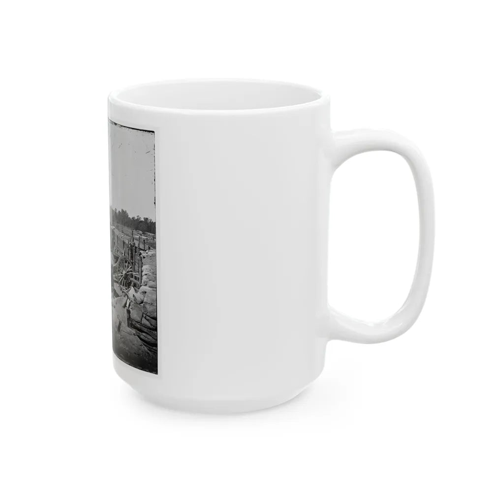 Atlanta, Georgia. Confederate Fort In Front Of Atlanta-3 (U.S. Civil War) White Coffee Mug-Go Mug Yourself