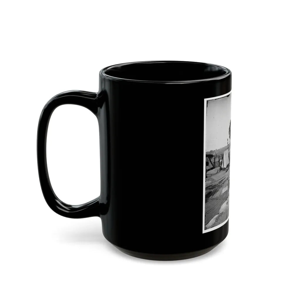 Atlanta, Georgia. Confederate Fort In Front Of Atlanta (U.S. Civil War) Black Coffee Mug-Go Mug Yourself