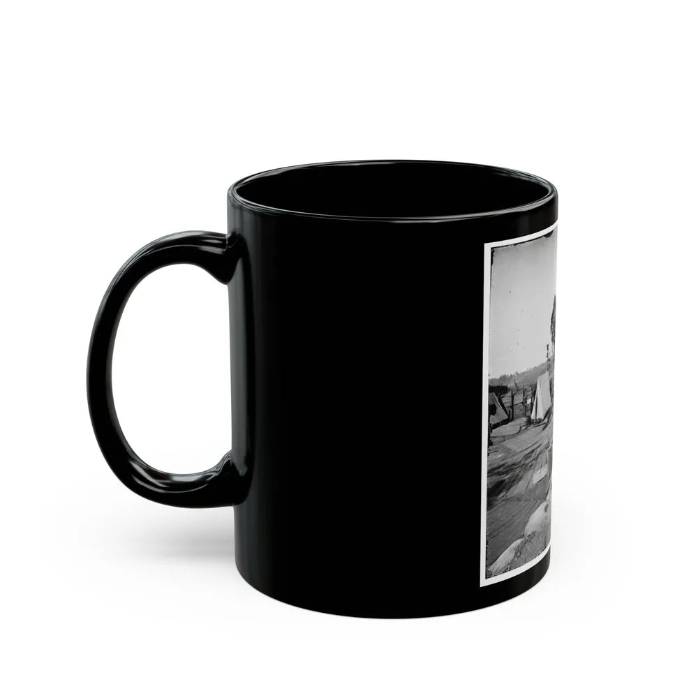 Atlanta, Georgia. Confederate Fort In Front Of Atlanta (U.S. Civil War) Black Coffee Mug-Go Mug Yourself