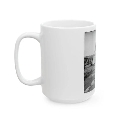 Atlanta, Georgia. Confederate Fort In Front Of Atlanta (U.S. Civil War) White Coffee Mug-Go Mug Yourself