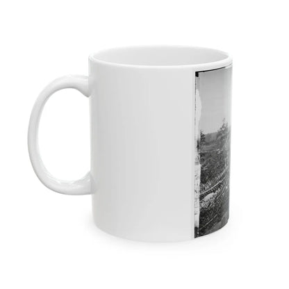 Atlanta, Georgia. Confederate Fortifications With Potter House In The Distance (U.S. Civil War) White Coffee Mug-Go Mug Yourself