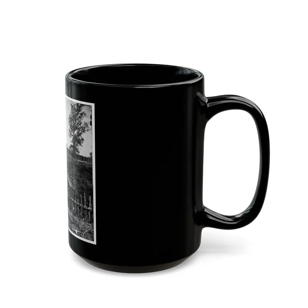 Atlanta, Georgia. Confederate Fortifications(2) (U.S. Civil War) Black Coffee Mug-Go Mug Yourself