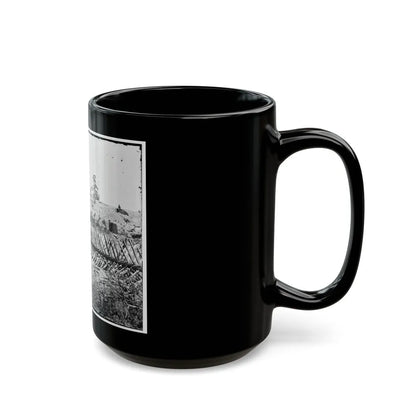 Atlanta, Georgia. Confederate Fortifications. (Shown Is Barnard's Wagon And Portable Darkroom) (U.S. Civil War) Black Coffee Mug-Go Mug Yourself