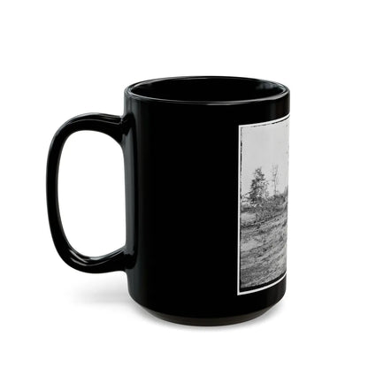 Atlanta, Georgia. Confederate Fortifications. (Shown Is Barnard's Wagon And Portable Darkroom) (U.S. Civil War) Black Coffee Mug-Go Mug Yourself