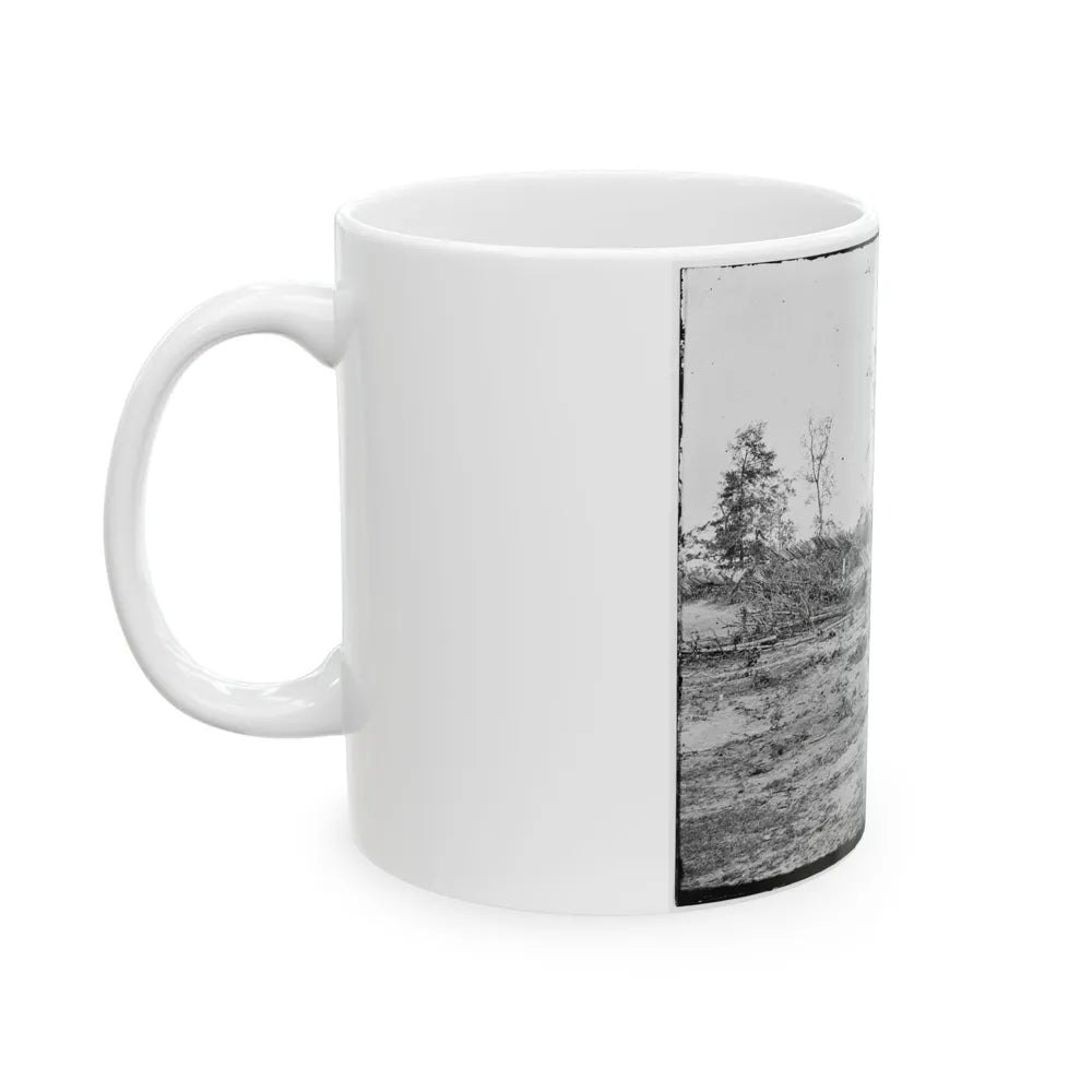 Atlanta, Georgia. Confederate Fortifications. (Shown Is Barnard's Wagon And Portable Darkroom) (U.S. Civil War) White Coffee Mug-Go Mug Yourself