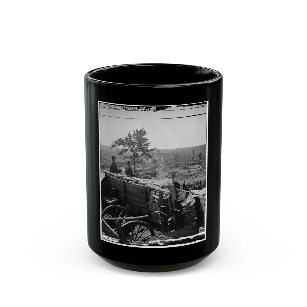 Atlanta, Georgia. Federal Troops In Confederate Fort (U.S. Civil War) Black Coffee Mug-15oz-Go Mug Yourself