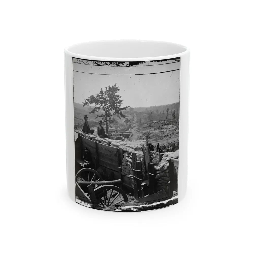 Atlanta, Georgia. Federal Troops In Confederate Fort (U.S. Civil War) White Coffee Mug-11oz-Go Mug Yourself