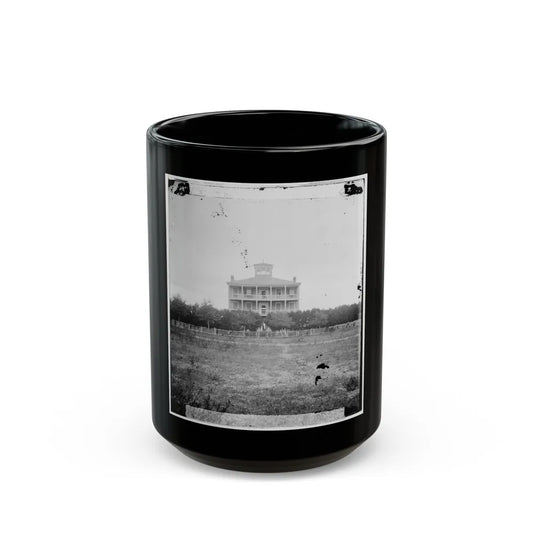 Atlanta, Georgia. House-2 (U.S. Civil War) Black Coffee Mug-15oz-Go Mug Yourself