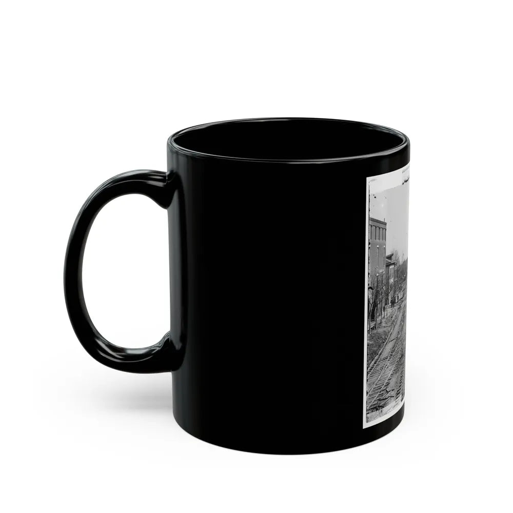 Atlanta, Georgia. Railroad Depot (U.S. Civil War) Black Coffee Mug-Go Mug Yourself