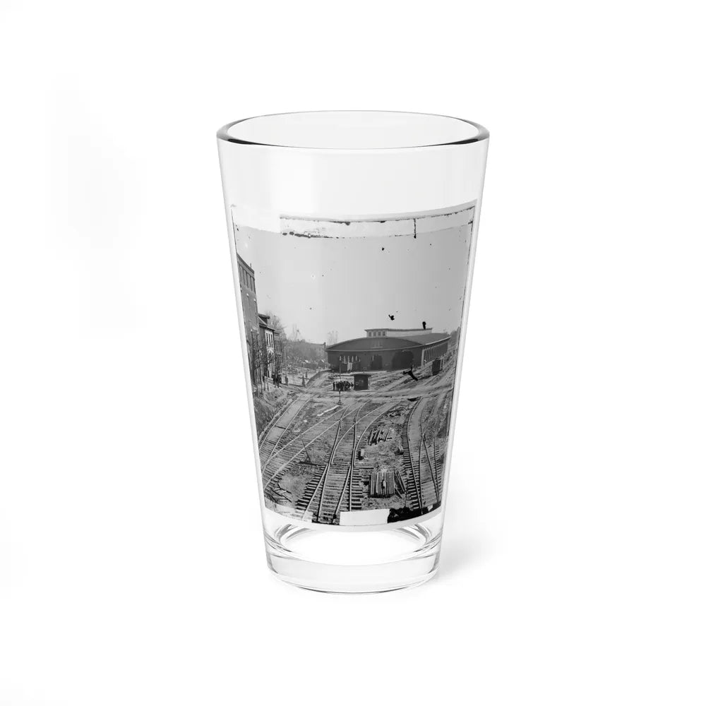 Atlanta, Georgia. Railroad Depot (U.S. Civil War) Pint Glass 16oz-16oz-Go Mug Yourself