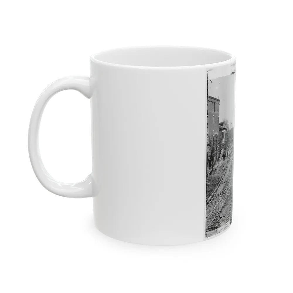 Atlanta, Georgia. Railroad Depot (U.S. Civil War) White Coffee Mug-Go Mug Yourself