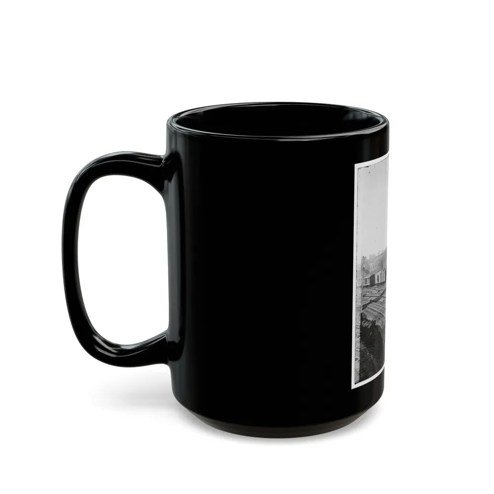 Atlanta, Georgia. Railroad Roundhouse (U.S. Civil War) Black Coffee Mug-Go Mug Yourself