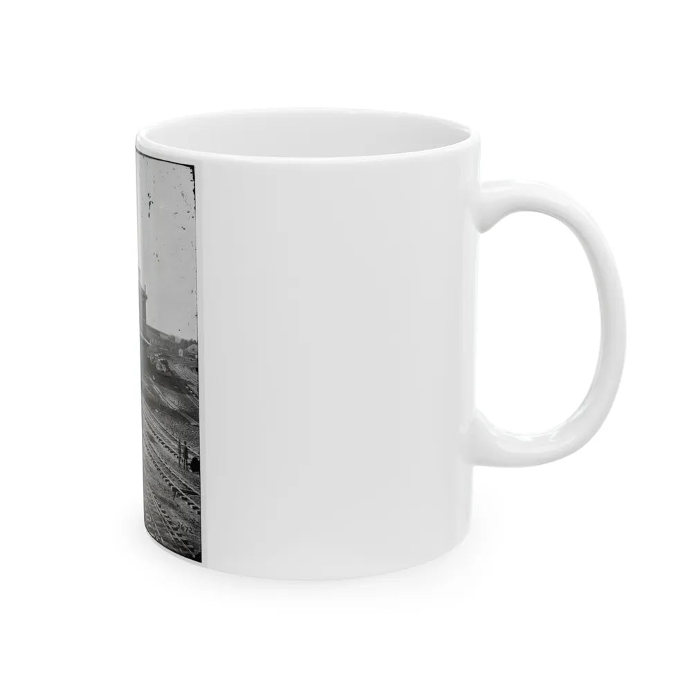 Atlanta, Georgia. Railroad Roundhouse (U.S. Civil War) White Coffee Mug-Go Mug Yourself