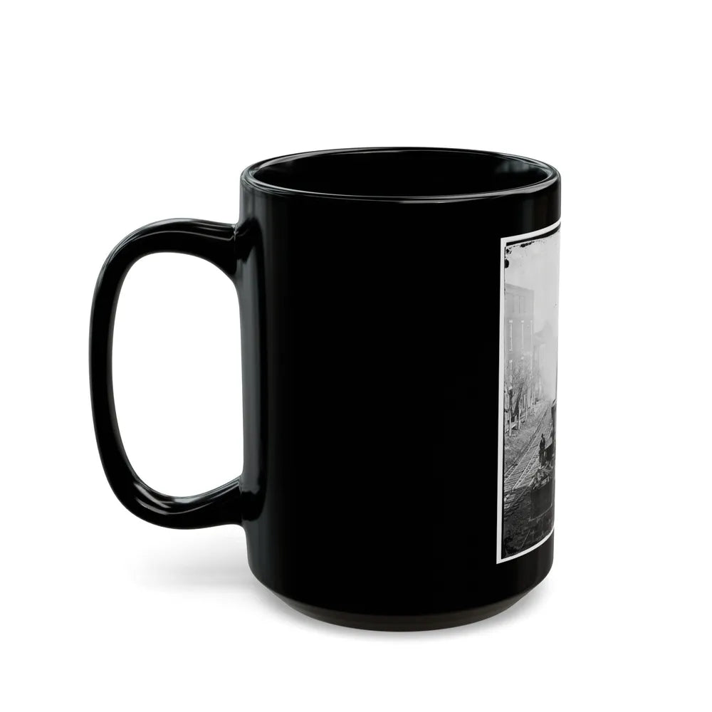 Atlanta, Georgia. Railroad Yards (U.S. Civil War) Black Coffee Mug-Go Mug Yourself