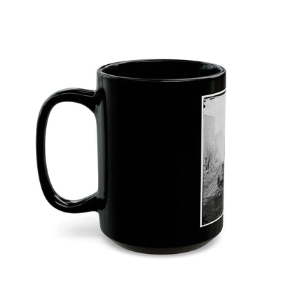 Atlanta, Georgia. Railroad Yards (U.S. Civil War) Black Coffee Mug-Go Mug Yourself