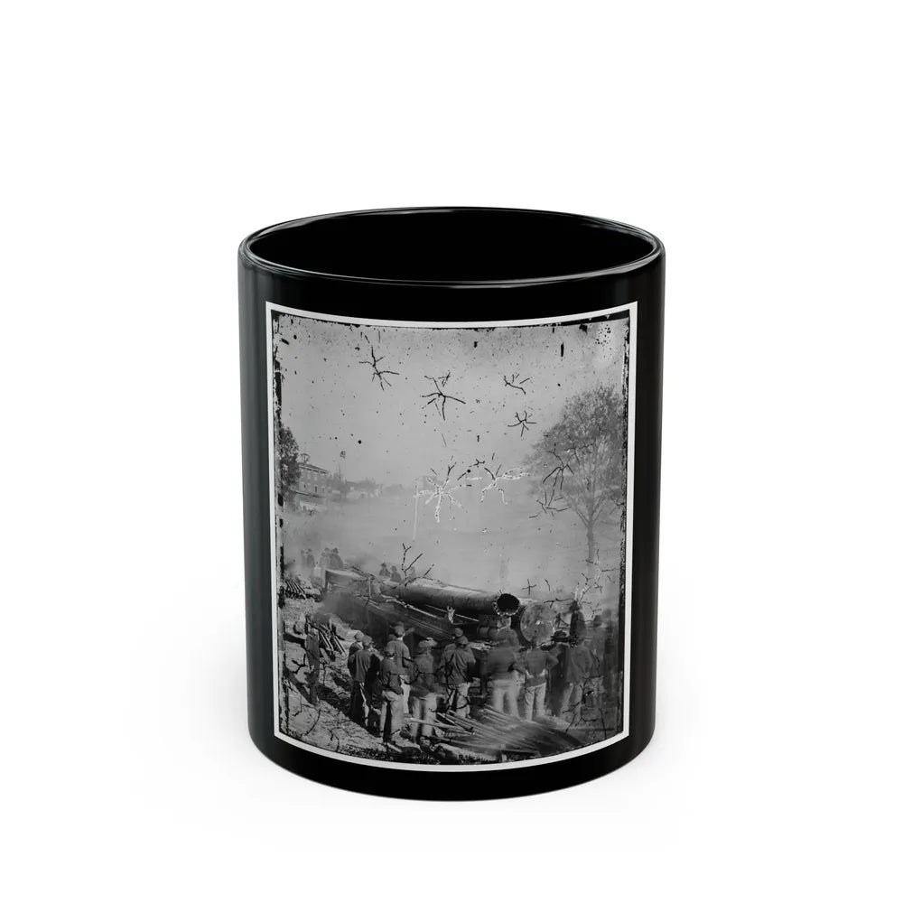 Atlanta, Georgia. Sherman's Men Destroying Railroad-2 (U.S. Civil War) Black Coffee Mug-11oz-Go Mug Yourself