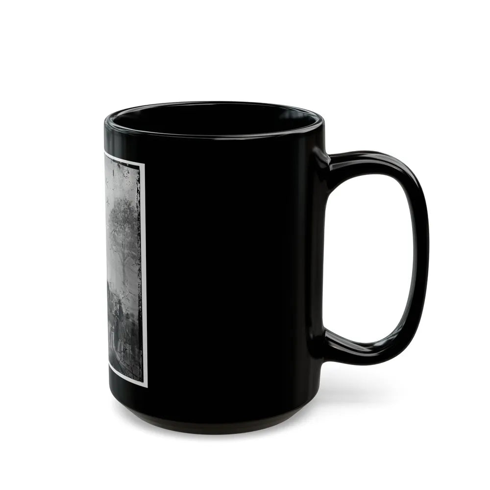 Atlanta, Georgia. Sherman's Men Destroying Railroad-2 (U.S. Civil War) Black Coffee Mug-Go Mug Yourself