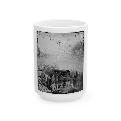 Atlanta, Georgia. Sherman's Men Destroying Railroad-2 (U.S. Civil War) White Coffee Mug-15oz-Go Mug Yourself