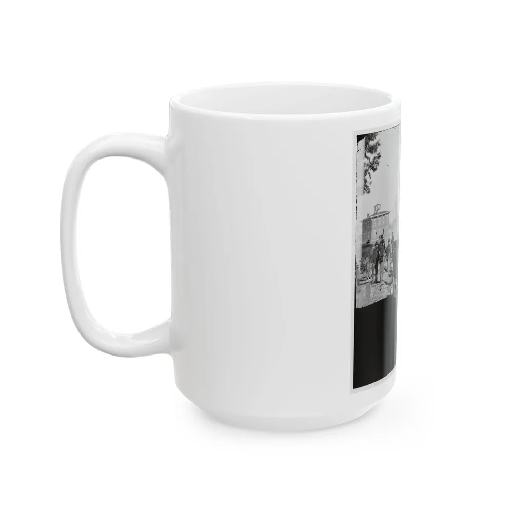 Atlanta, Georgia. Sherman's Men Destroying Railroad (U.S. Civil War) White Coffee Mug-Go Mug Yourself