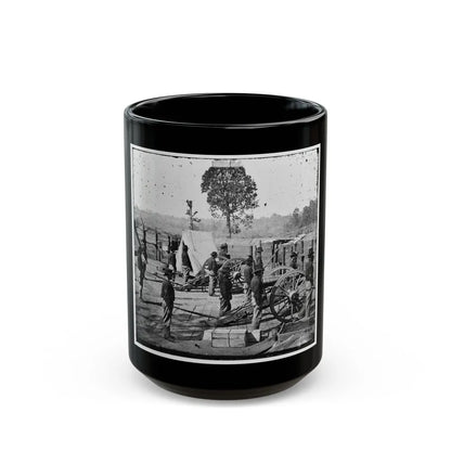 Atlanta, Georgia. Sherman's Men In Confederate Fort-2 (U.S. Civil War) Black Coffee Mug-15oz-Go Mug Yourself