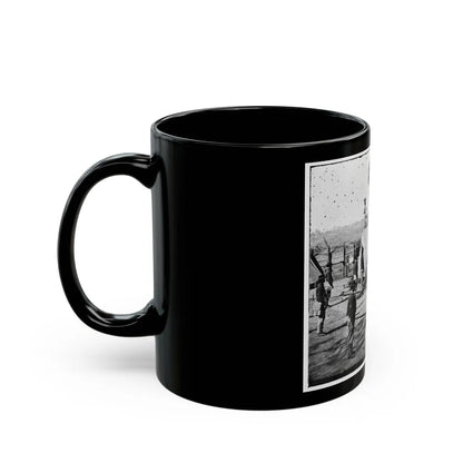 Atlanta, Georgia. Sherman's Men In Confederate Fort-2 (U.S. Civil War) Black Coffee Mug-Go Mug Yourself