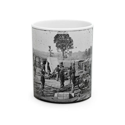 Atlanta, Georgia. Sherman's Men In Confederate Fort-2 (U.S. Civil War) White Coffee Mug-11oz-Go Mug Yourself