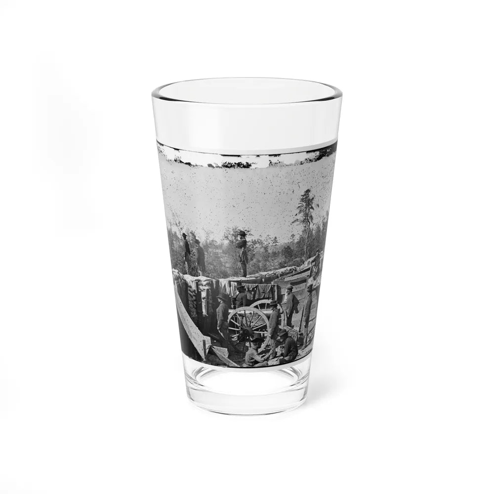 Atlanta, Georgia. Sherman's Men In Confederate Fort East Of Atlanta (U.S. Civil War) Pint Glass 16oz-16oz-Go Mug Yourself