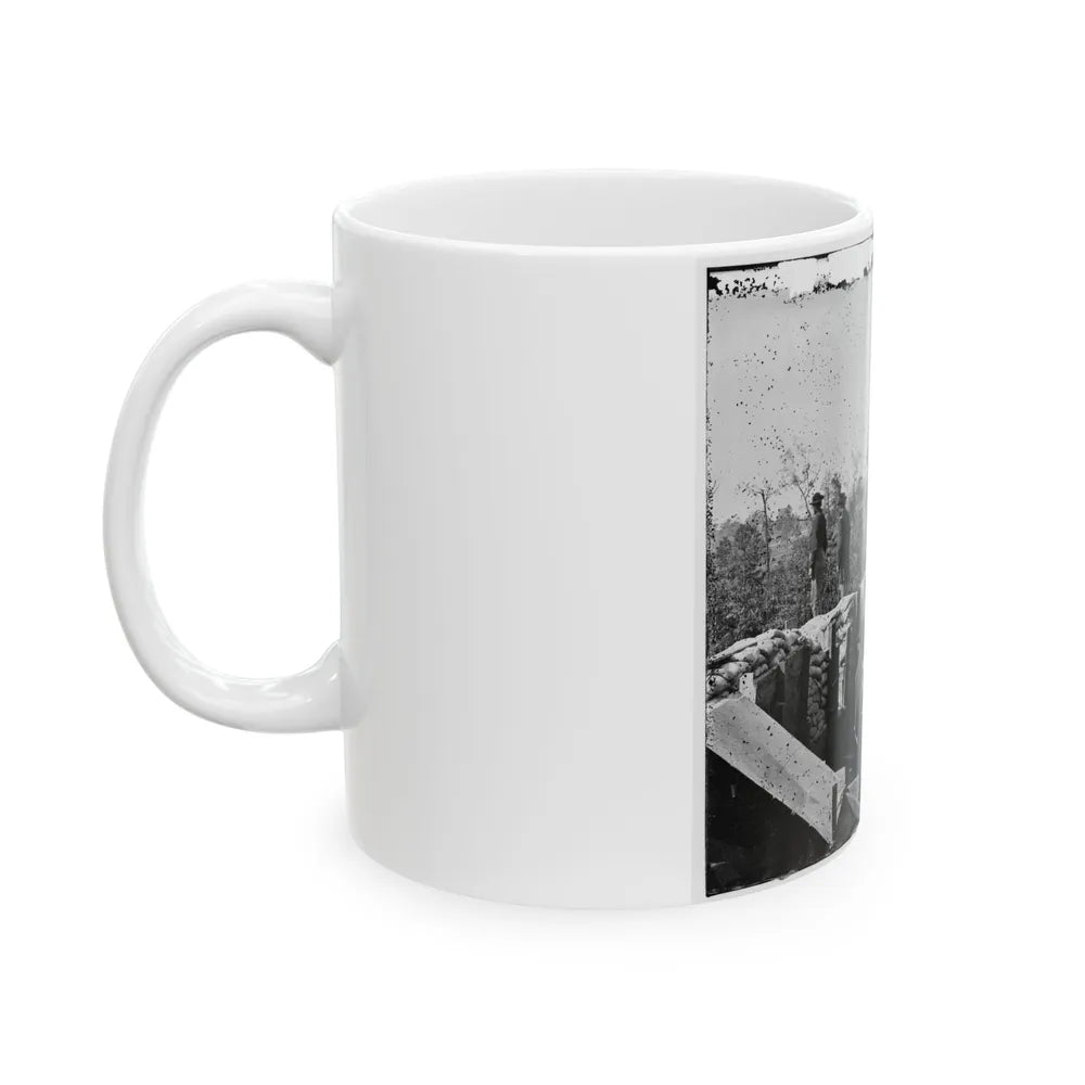 Atlanta, Georgia. Sherman's Men In Confederate Fort East Of Atlanta (U.S. Civil War) White Coffee Mug-Go Mug Yourself