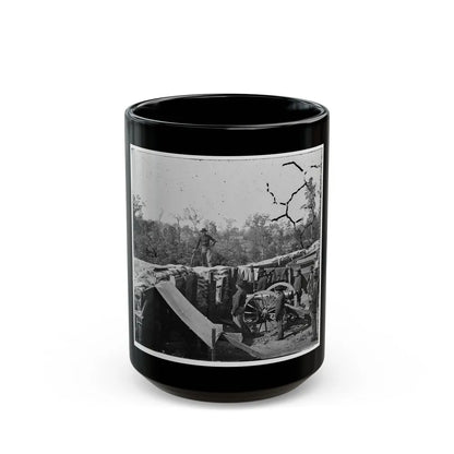 Atlanta, Georgia. Sherman's Men In Confederate Fort (U.S. Civil War) Black Coffee Mug-15oz-Go Mug Yourself