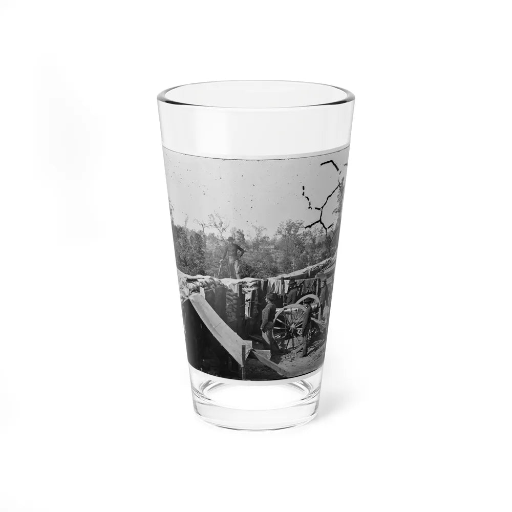 Atlanta, Georgia. Sherman's Men In Confederate Fort (U.S. Civil War) Pint Glass 16oz-16oz-Go Mug Yourself