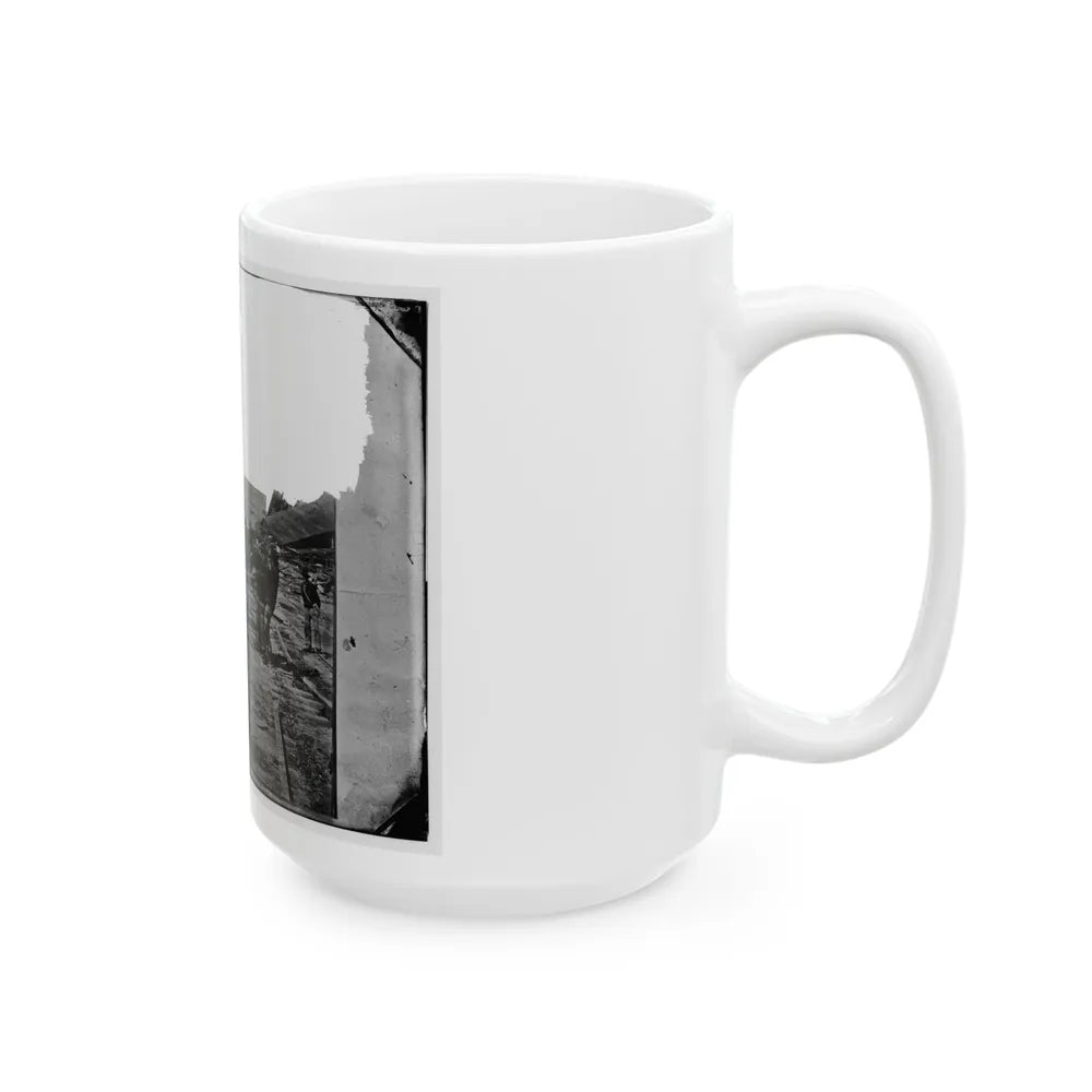 Atlanta, Georgia. Sherman's Men Tearing Up Railroad Track (U.S. Civil War) White Coffee Mug-Go Mug Yourself