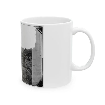 Atlanta, Georgia. Sherman's Men Tearing Up Railroad Track (U.S. Civil War) White Coffee Mug-Go Mug Yourself