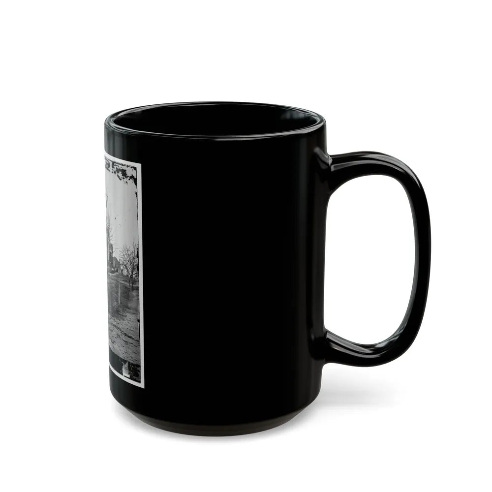 Atlanta, Georgia. Street In Atlanta (House Next To Church Used As Sherman's Headquarters (U.S. Civil War) Black Coffee Mug-Go Mug Yourself