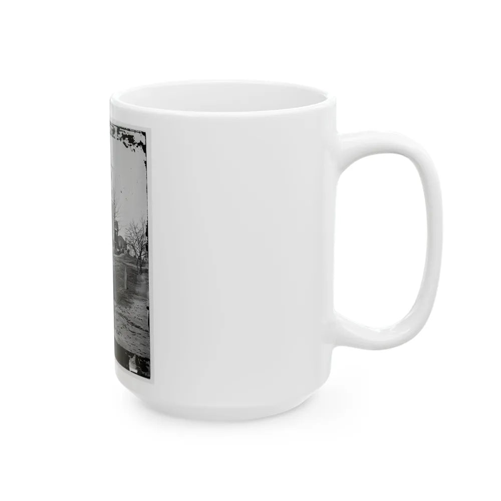 Atlanta, Georgia. Street In Atlanta (House Next To Church Used As Sherman's Headquarters (U.S. Civil War) White Coffee Mug-Go Mug Yourself