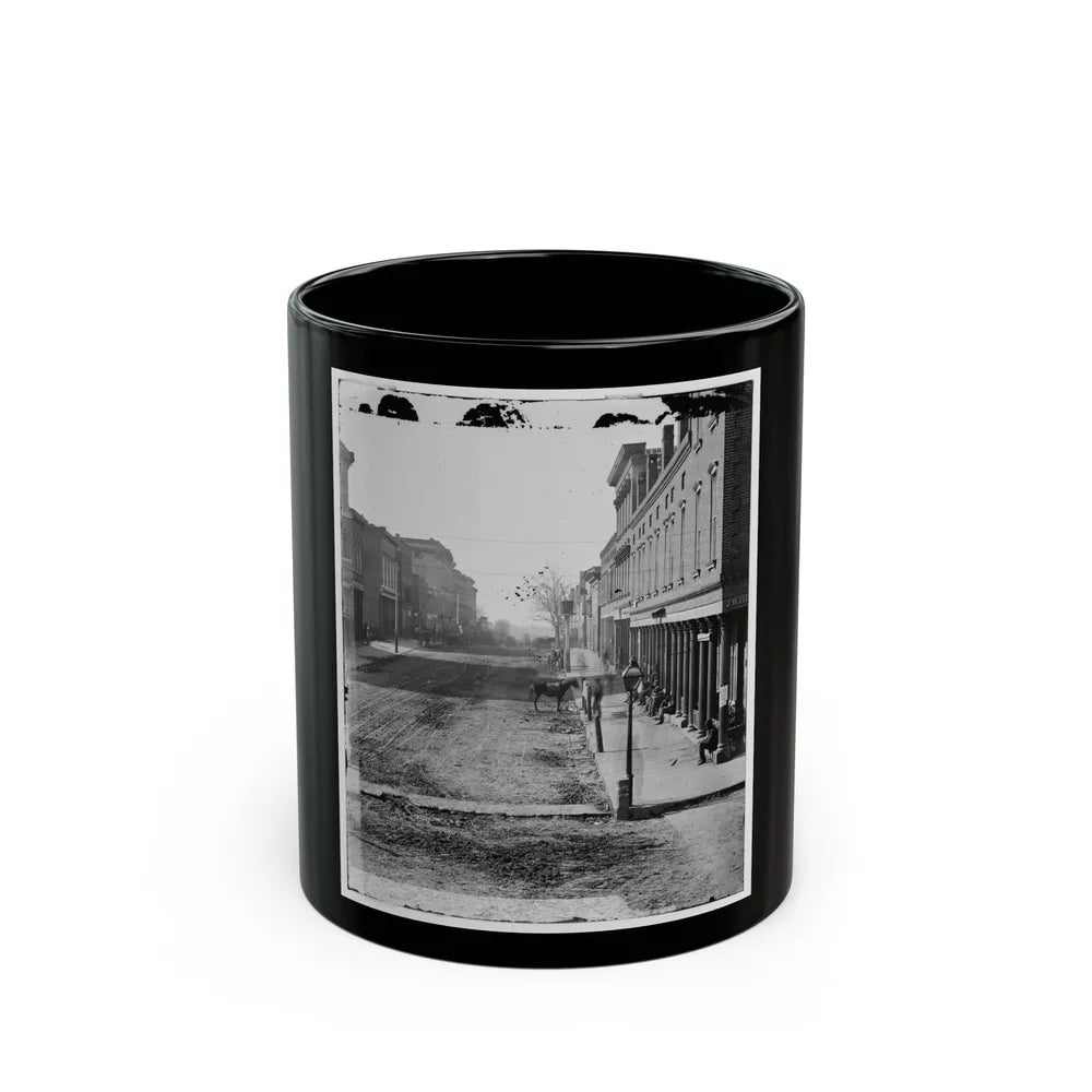 Atlanta, Georgia. Street View (U.S. Civil War) Black Coffee Mug-11oz-Go Mug Yourself