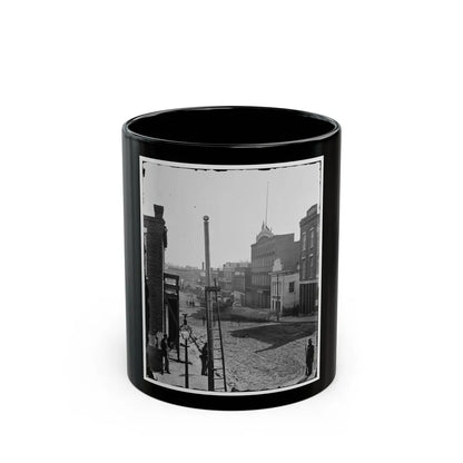 Atlanta, Georgia. View On Marietta Street (U.S. Civil War) Black Coffee Mug-11oz-Go Mug Yourself