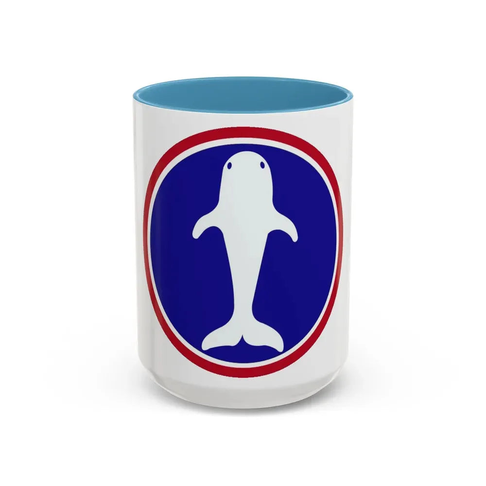 Atlantic Base Commands (U.S. Army) Accent Coffee Mug 15oz Light Blue - Go Mug Yourself