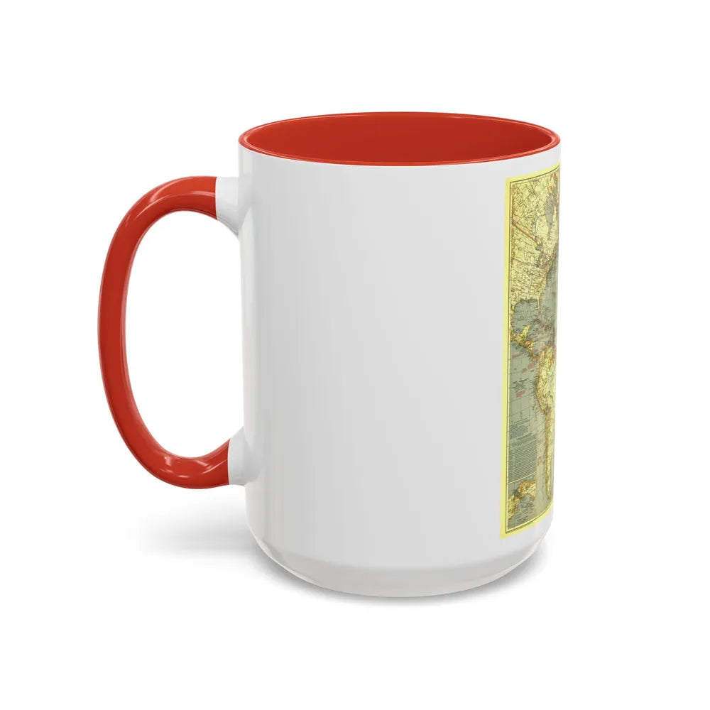 Atlantic Ocean (1939) (Map) Accent Coffee Mug-Go Mug Yourself