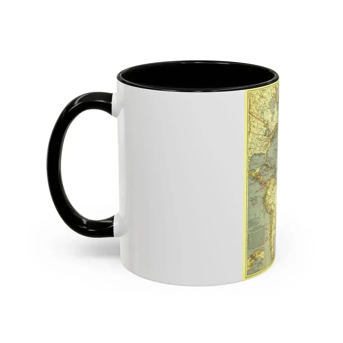 Atlantic Ocean (1939) (Map) Accent Coffee Mug - Go Mug Yourself