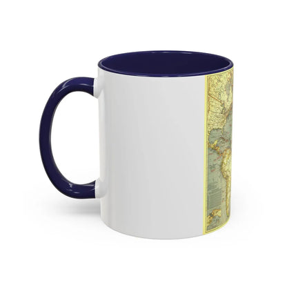 Atlantic Ocean (1939) (Map) Accent Coffee Mug-Go Mug Yourself