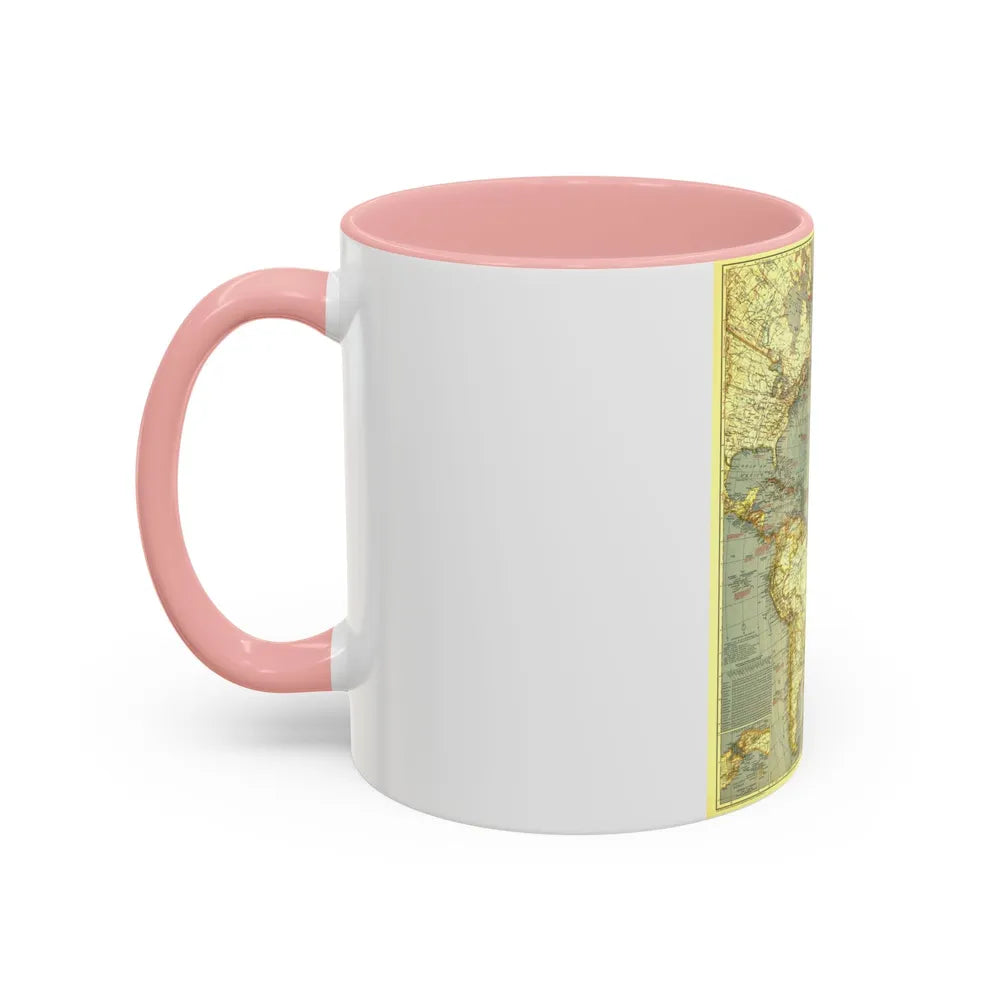 Atlantic Ocean (1939) (Map) Accent Coffee Mug-Go Mug Yourself