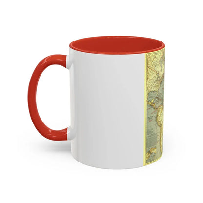 Atlantic Ocean (1939) (Map) Accent Coffee Mug-Go Mug Yourself