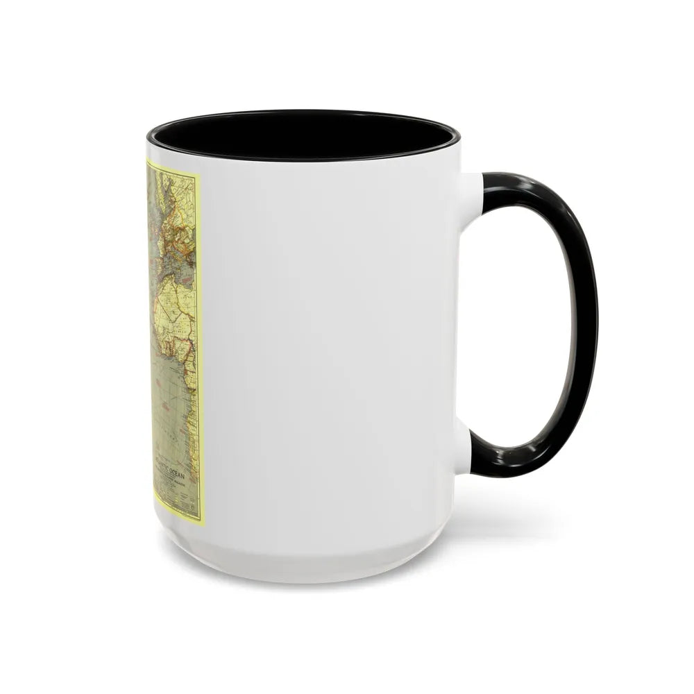 Atlantic Ocean (1939) (Map) Accent Coffee Mug-Go Mug Yourself