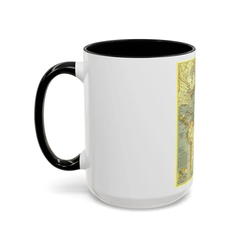 Atlantic Ocean (1939) (Map) Accent Coffee Mug-Go Mug Yourself