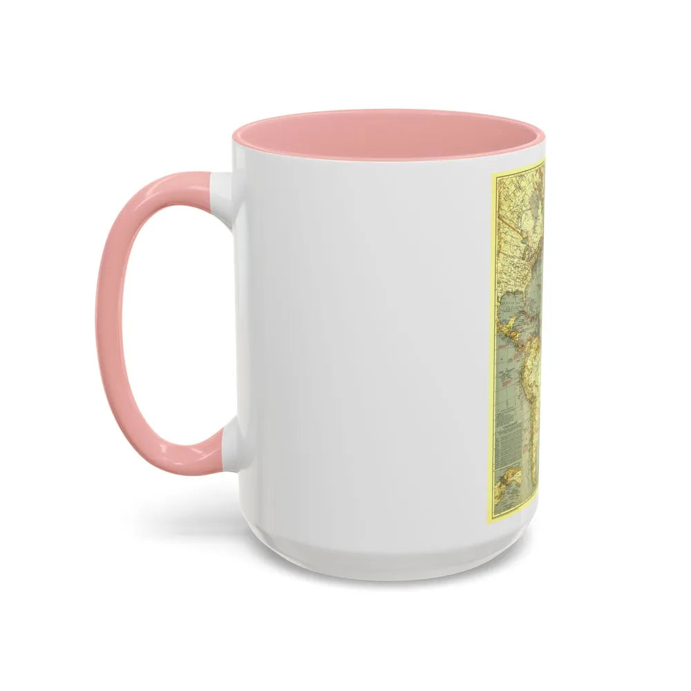 Atlantic Ocean (1939) (Map) Accent Coffee Mug-Go Mug Yourself