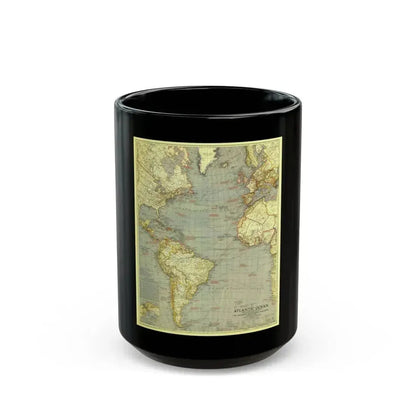 Atlantic Ocean (1939) (Map) Black Coffee Mug 15oz - Go Mug Yourself