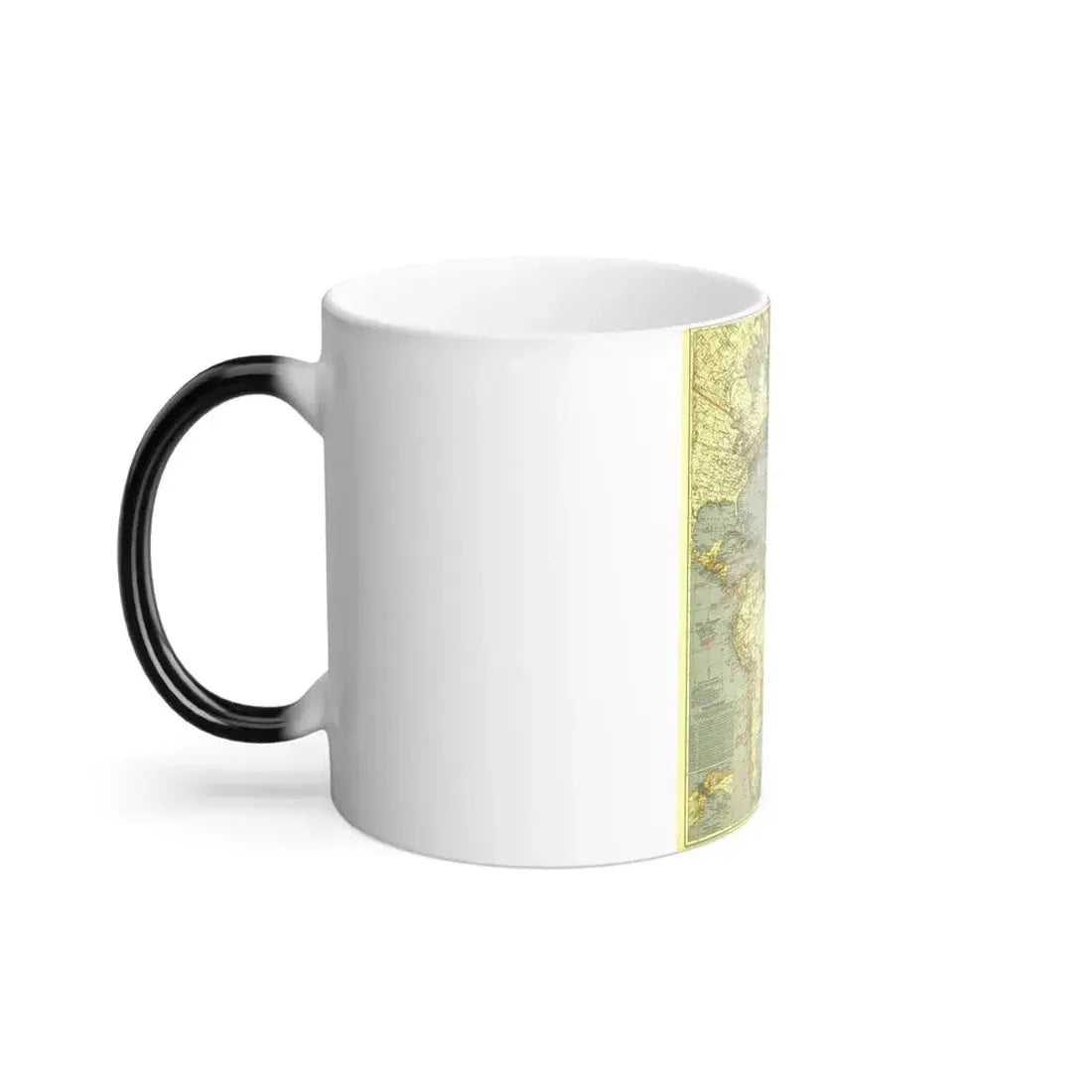 Atlantic Ocean (1939) (Map) Color Changing Mug 11oz - Go Mug Yourself