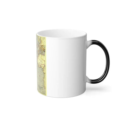 Atlantic Ocean (1939) (Map) Color Changing Mug 11oz-Go Mug Yourself